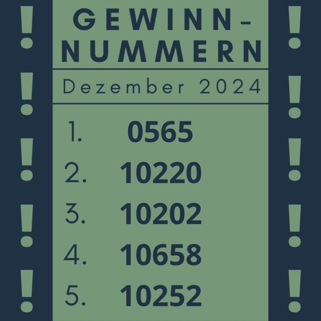 Die Gewinnzahlen des Monats Dezember!🌱Wir bitten die Gewinner sich in den nächsten Tagen bei uns zu melden, damit die Gewinne übergeben werden können (Email: info@grafinggoesgreen.de; Instagram: grafing_goes_green). Ansonsonsten verfällt der Gewinn bei der nächsten Bekanntgabe leider.Herzlichen Glückwunsch!☺️#grafinggoesgreen #letsgogreen#dontWASTEtime