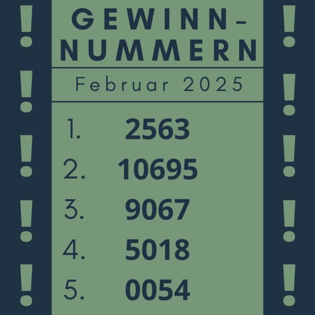 Die Gewinnzahlen des Monats Februar!🌱Wir bitten die Gewinner sich in den nächsten Tagen bei uns zu melden, damit die Gewinne übergeben werden können (Email: info@grafinggoesgreen.de; Instagram: grafing_goes_green). Ansonsonsten verfällt der Gewinn bei der nächsten Bekanntgabe leider.Herzlichen Glückwunsch!☺️#grafinggoesgreen #letsgogreen#dontWASTEtime