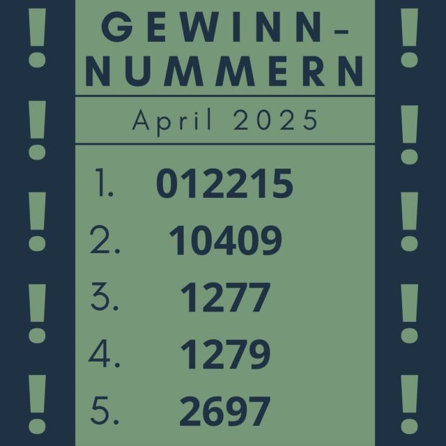 Die Gewinnzahlen des Monats April!🌱Wir bitten die Gewinner sich in den nächsten Tagen bei uns zu melden, damit die Gewinne übergeben werden können (Email: info@grafinggoesgreen.de; Instagram: grafing_goes_green). Ansonsonsten verfällt der Gewinn bei der nächsten Bekanntgabe leider.Herzlichen Glückwunsch!☺️#grafinggoesgreen #letsgogreen#dontWASTEtime