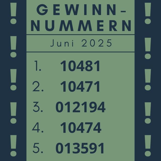 Die Gewinnzahlen des Monats Juni!🌱Wir bitten die Gewinner sich in den nächsten Tagen bei uns zu melden, damit die Gewinne übergeben werden können (Email: info@grafinggoesgreen.de; Instagram: grafing_goes_green). Ansonsonsten verfällt der Gewinn bei der nächsten Bekanntgabe leider.Herzlichen Glückwunsch!☺️#grafinggoesgreen #letsgogreen#dontWASTEtime